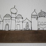 Stadt aus Draht